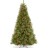 National Tree Company 7 ft. Pre-Lit North Valley Spruce Tree with Multicolor Lights