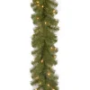 National Tree Company 9 ft. Pre-Lit North Valley Spruce Garland with Dual Color LED Lights