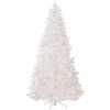 National Tree Company 9 ft. Pre-Lit North Valley Spruce White Tree with Clear Lights