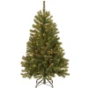 National Tree Company 4.5 ft. Pre-Lit North Valley Spruce Tree with Clear Lights