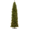 National Tree Company 10 ft. Pre-Lit North Valley Spruce Pencil Slim Tree with Clear Lights