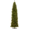 National Tree Company 9 ft. Pre-Lit North Valley Spruce Pencil Slim Tree with Clear Lights