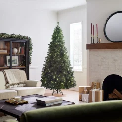 National Tree Company 7.5 ft. Pre-Lit North Valley Spruce Tree with PowerConnect Dual Color LED Lights