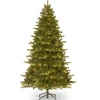 National Tree Company 7.5 ft. Pre-Lit Northern Spruce Memory-Shape Tree with PowerConnect Dual Color LED Lights and Music Match
