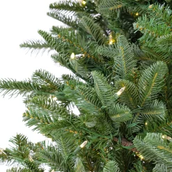 National Tree Company 10 ft. Pre-Lit Norway Spruce Hinged Tree with Warm White LED Lights