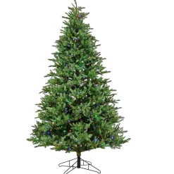 National Tree Company 10 ft. Pre-Lit Norway Spruce Hinged Tree with Warm White LED Lights