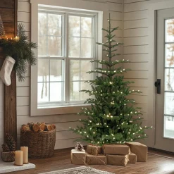 National Tree Company 6.5 ft. Pre-Lit Norwegian Spruce Tree with Clear Lights