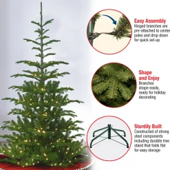 National Tree Company 6.5 ft. Pre-Lit Norwegian Spruce Tree with Clear Lights
