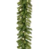 National Tree Company 9 ft. Pre-Lit Norwood Fir Garland with Dual Color LED Lights