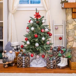 National Tree Company 3 ft. Pre-Lit Pathway Tree with Clear Lights