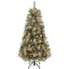 National Tree Company 4.5 ft. Pre-Lit Perry Mixed Pine Tree with Clear Lights