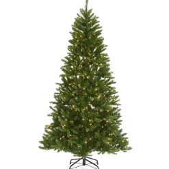 National Tree Company 9 ft. Pre-Lit Peyton Spruce Tree with Clear Lights