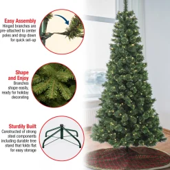 National Tree Company 7.5 ft. Pre-Lit Pilchuck Pine Tree with LED Lights