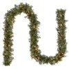National Tree Company 9 ft. Pre-Lit Plug-In Norwood Fir Garland with Clear Lights - 10 in Diameter