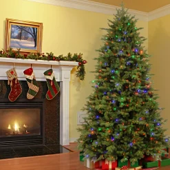 National Tree Company 6.5 ft. Pre-Lit Princeton Fraser Fir Tree with PowerConnect Dual Color LED Lights