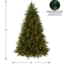 National Tree Company 7.5 ft. Pre-Lit Princeton Fraser Fir Tree with PowerConnect and 800 Dual Color LED Lights