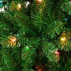 National Tree Company 7.5 ft. Pre-Lit Rowan Pencil Slim Tree with Multicolor Lights