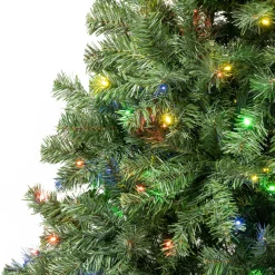 National Tree Company 6 ft. Pre-Lit Sagamore Tree with Multi LED Lights