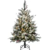 National Tree Company 4.5 ft. Pre-Lit Snowy Bedford Pine Tree with Clear Lights
