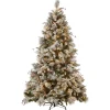 National Tree Company 7.5 ft. Pre-Lit Snowy Bedford Pine Tree with Clear Lights