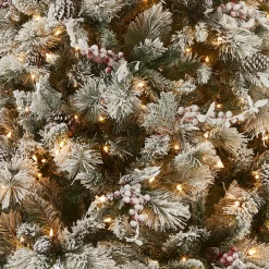 National Tree Company 7.5 ft. Pre-Lit Snowy Bedford Pine Tree with Clear Lights