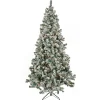 National Tree Company 6.5 ft. Pre-Lit Snowy Crestview Tree with Clear Lights