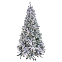 National Tree Company 6.5 ft. Pre-Lit Snowy Mixed Pine Tree with Clear Lights