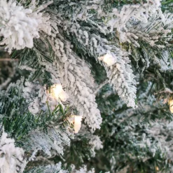 National Tree Company 6.5 ft. Pre-Lit Snowy Mixed Pine Tree with Clear Lights