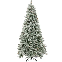 National Tree Company 6.5 ft. Pre-Lit Snowy Mixed Pine Tree with Multicolor Lights