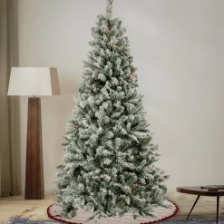 National Tree Company 6.5 ft. Pre-Lit Snowy Mixed Pine Tree with Multicolor Lights