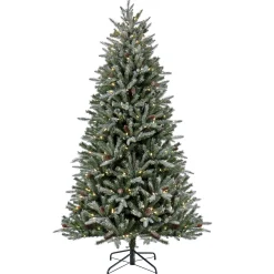 National Tree Company 7 ft. Pre-Lit Snowy Olallie Pine Tree with LED Lights