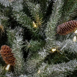 National Tree Company 7 ft. Pre-Lit Snowy Olallie Pine Tree with LED Lights