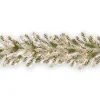 National Tree Company 9 ft. Pre-Lit Snowy Sheffield Spruce Garland with Clear Lights