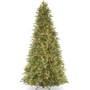 National Tree Company 12 ft. Pre-Lit Tiffany Fir Slim Tree with Clear Lights