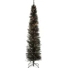 National Tree Company 6 ft. Pre-Lit Tinsel Collection Black Tree with Clear Lights