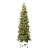 National Tree Company 7.5 ft. Pre-Lit Virginia Pine Mixed Slim Tree with Warm White LED Lights