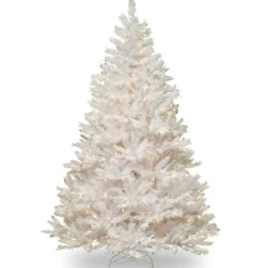 National Tree Company 7 ft. Pre-Lit Winchester Pine White Tree with Clear Lights