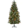 National Tree Company 6.5 ft. Pre-Lit Wintry Pine Medium Tree with Clear Lights