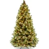 National Tree Company 7.5 ft. Pre-Lit Wintry Pine Medium Tree with Clear Lights