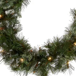 National Tree Company 9 ft. Pre-Lit Wispy Willow Garland with Clear Lights