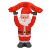National Tree Company 7 ft. Red Inflatable Blow Up Santa