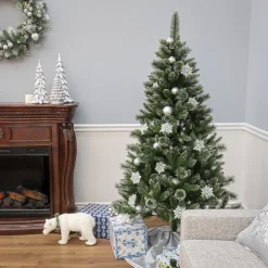 National Tree Company 6 ft. Snowy Sierra Spruce Tree