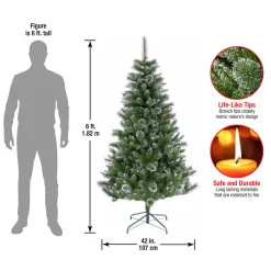 National Tree Company 6 ft. Snowy Sierra Spruce Tree