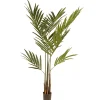 National Tree Company 4 ft. Spring Kentia Palm Potted Tree with Leaves, Simulated Soil in a Black Pot