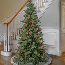 National Tree Company 7.5 ft. Virginia Pine Mixed Feel Real Tree