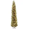 National Tree Company 10 ft.Pre-Lit Carolina Pine Slim Tree with Clear Lights