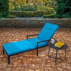 National Tree Company 79 in. All Weather PE Wicker Chaise Lounge