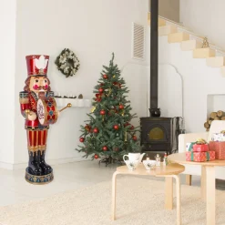 National Tree Company 58 in. Animated Nutcracker with Multicolor Lights and Music