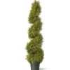 National Tree Company 48 in. Artificial Juniper Slim Spiral Tree in Growers Pot