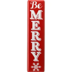 National Tree Company 31 in. Be Merry Holiday Wall Sign